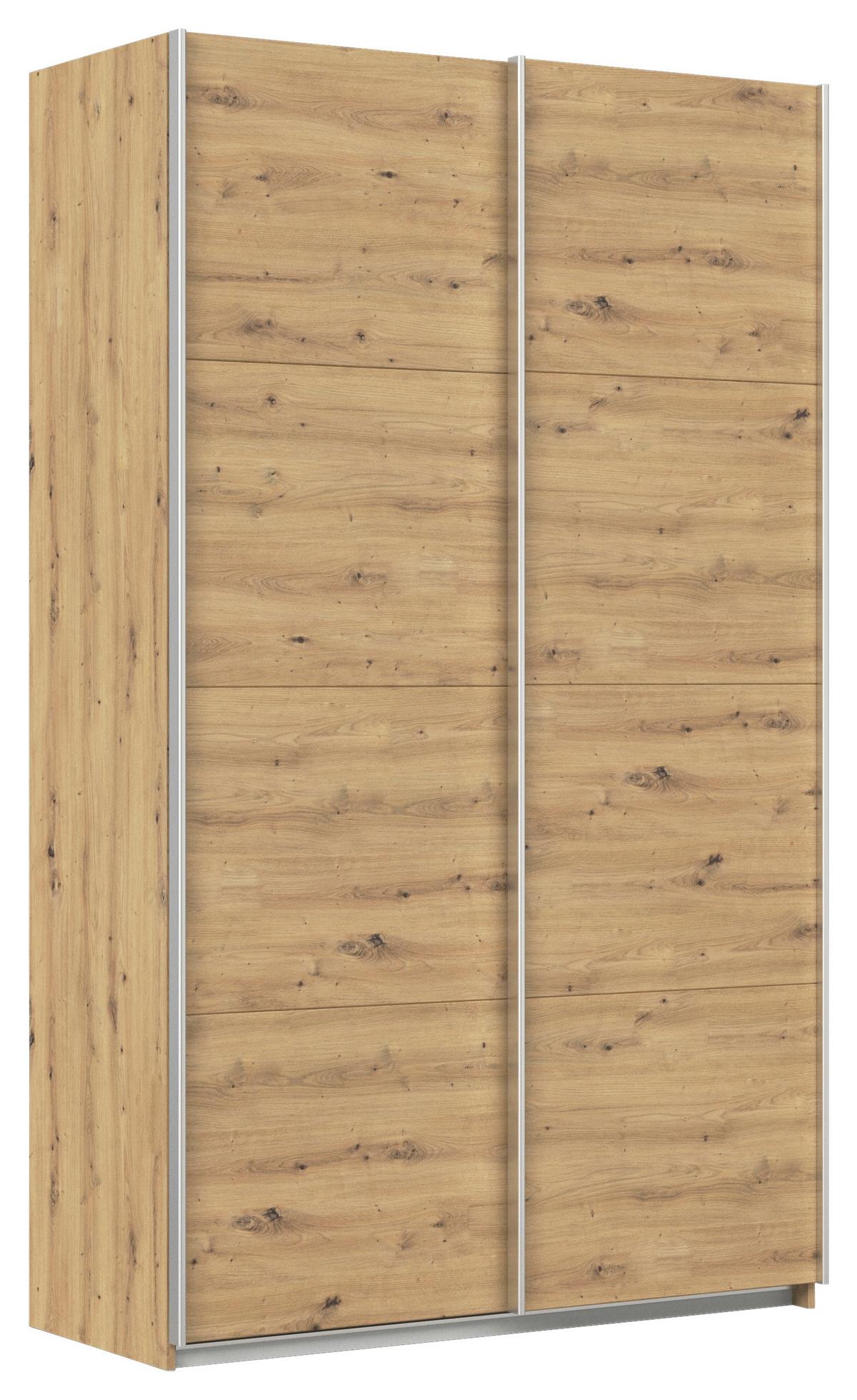 Schwebetürenschrank B: 136cm Feldkirch Eiche Dekor - Eiche Artisan, MODERN, Holzwerkstoff (136/229/62cm)