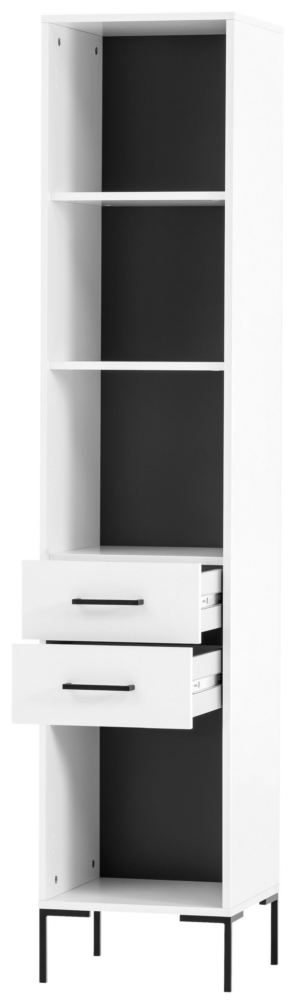 AKTENREGAL SERIE 2000 H 400 R - Schwarz/Weiß, MODERN, Holzwerkstoff (40,2/194,2/39cm)