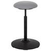 Bürohocker Balance Sit Grau Bis 120 Kg - Schwarz/Grau, Basics, Kunststoff/Textil (45/63-86/45cm) - MID.YOU