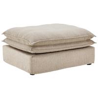 Hocker Aurora - Beige/Schwarz, Trend, Textil (90/46/105cm) - Livetastic