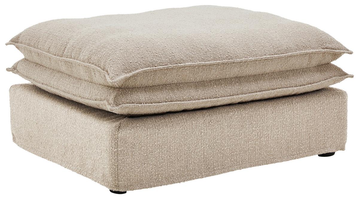 Hocker Aurora - Beige/Schwarz, Trend, Textil (90/46/105cm) - Livetastic