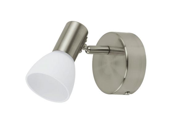 Spotleuchte Glossy 1 - Weiß/Nickelfarben, MODERN, Glas/Metall (9,5cm) Spotleuchte Glossy 1 - Weiß/Nickelfarben, MODERN, Glas/Metall (9,5cm)