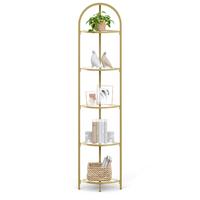 ECKREGAL Goldfarben B: 28 cm - Goldfarben, Trend, Glas/Metall (28/158/28cm) - MID.YOU