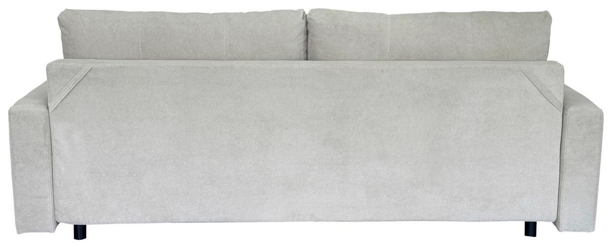 3-sitzer-sofa Mit Schlaffunktion Torenta B:220cm - Beige/Schwarz, Design, Textil (220/96/98cm) - MID.YOU