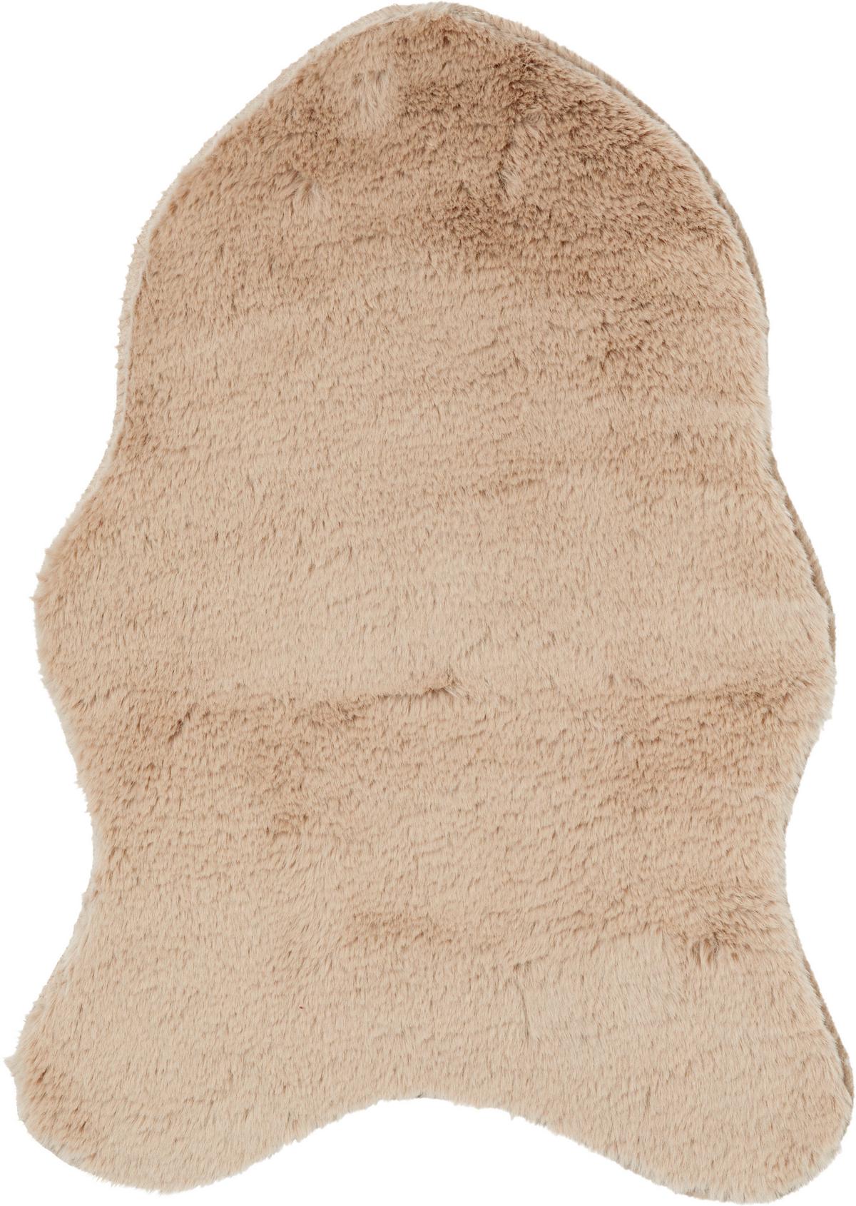 UMĚLÁ KOŽEŠINA Moia, 40/57cm - šedá/růžová, Lifestyle, textil (40/57cm) - Mömax