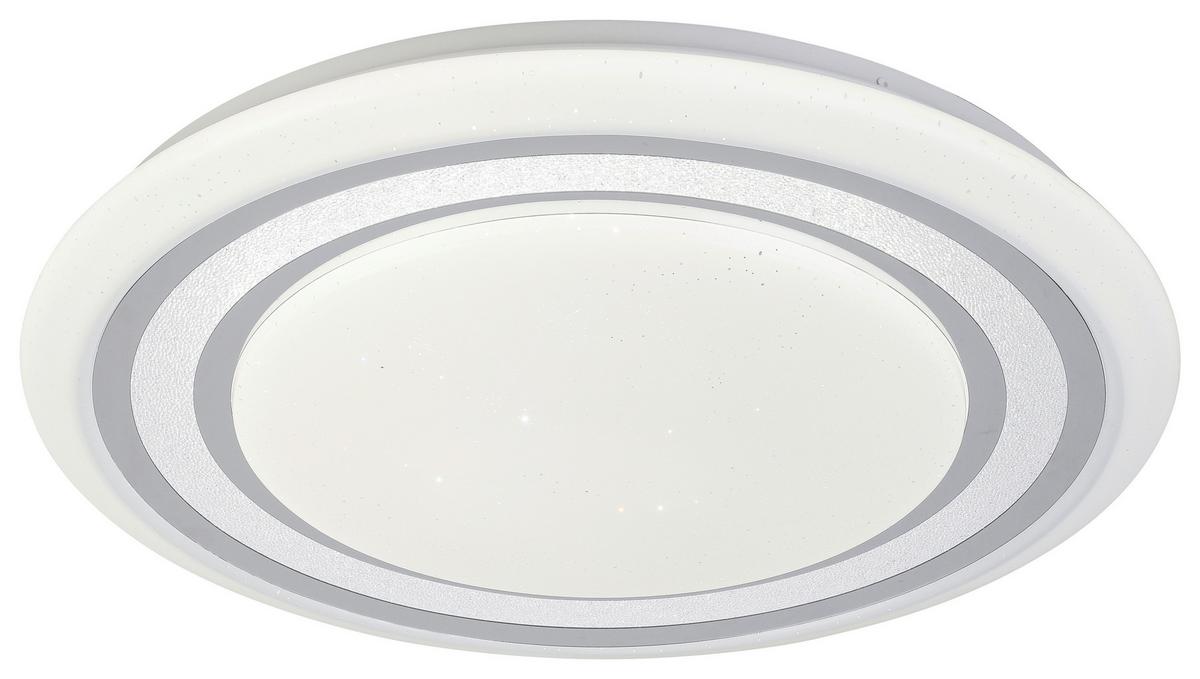 STROPNÍ LED SVÍTIDLO GIESBERT - bílá/barvy chromu, Moderní, kov/plast (55/8cm) - Premium Living