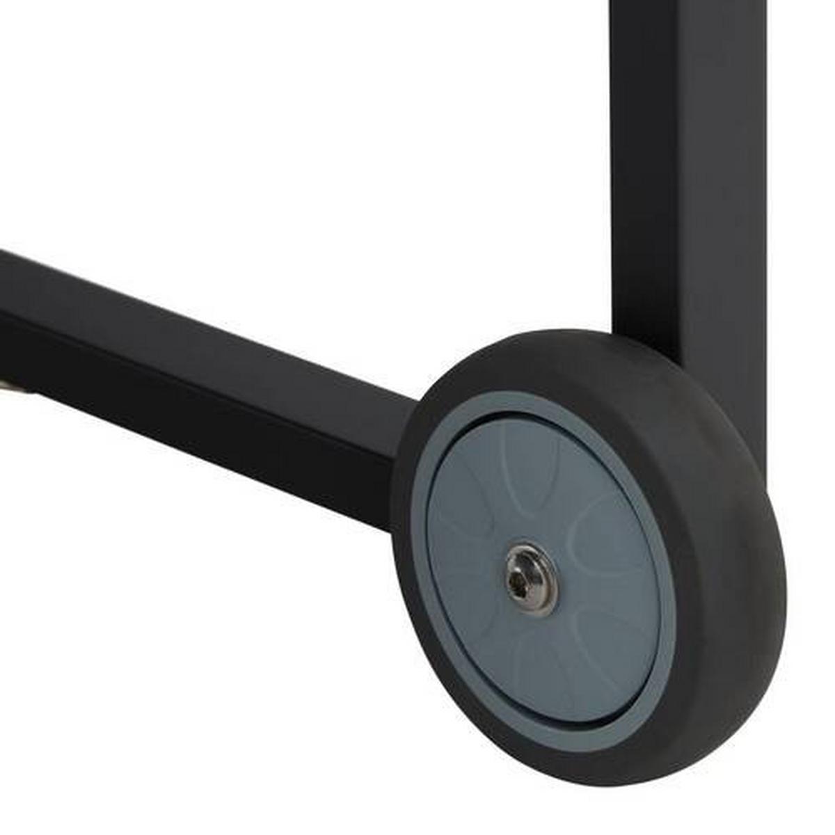 Servírovací vozík RICCARDO - tmavě šedá/přírodní barvy, Moderní, kov/plast (72/76/52cm) - Bessagi Garden