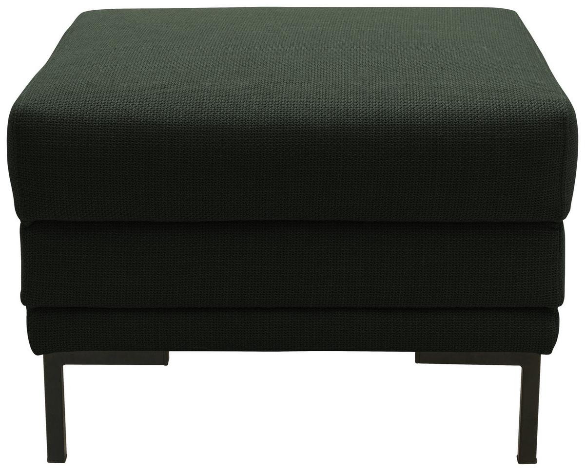 Hocker Looks Vii - Dunkelgrün/Schwarz, Design, Textil (55/45/55cm) - LOOKS by W.Joop