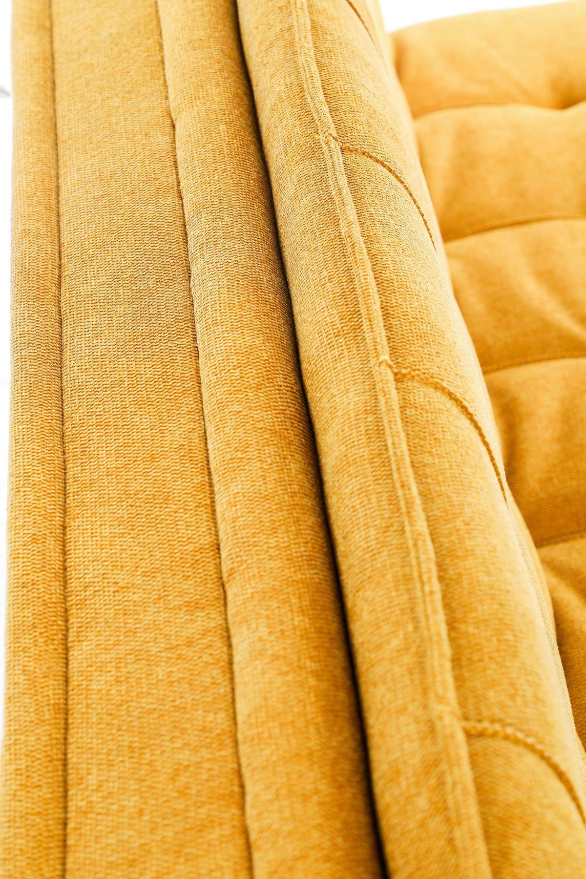 Rozkládací pohovka SUN, žlutá, sklopná, max. 360 kg - černá/žlutá, Moderní, dřevo/textil (190/83/93cm) - Mömax