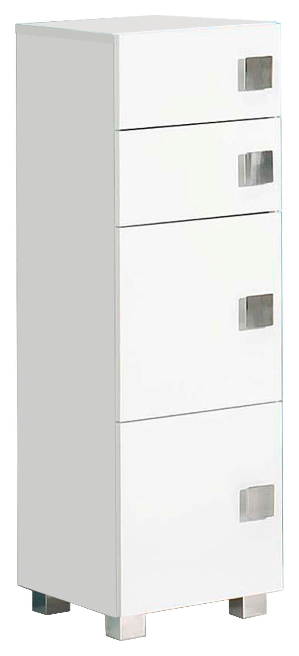 Unterschrank Mit 2 Laden Quadra B: 33 Cm Weiß