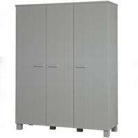 Garderobenschrank Dennis Grau B: 158 Cm - Grau, Design, Holz/Holzwerkstoff (158/202/55cm) - Livetastic
