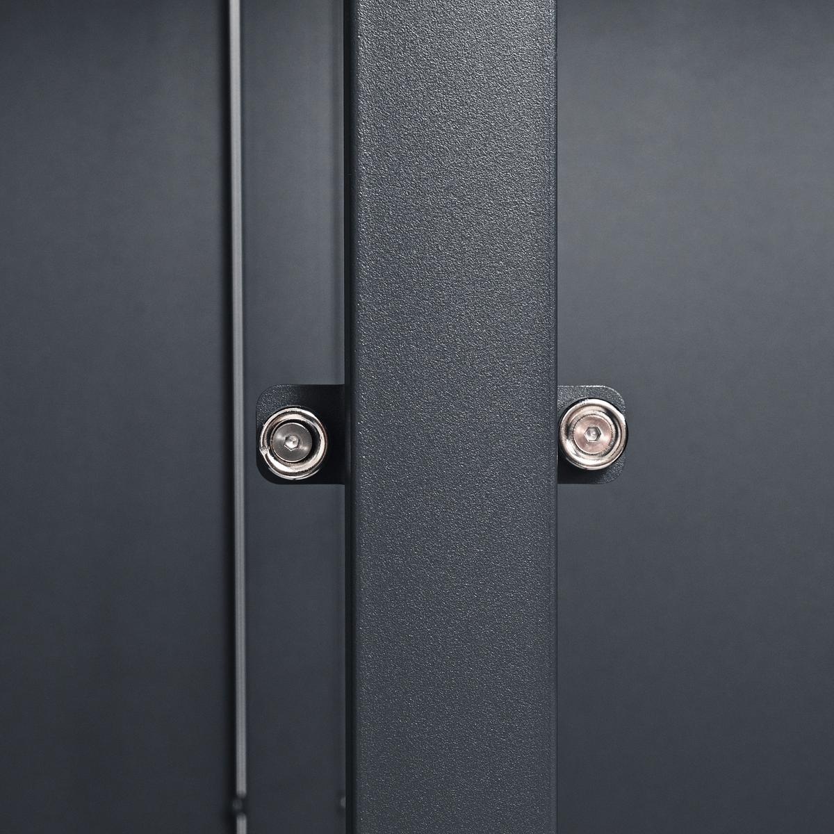 Aufbewahrungsbox Lucas 4x240 Liter - Anthrazit, Basics, Metall (264/80/116cm) - Ambia Garden