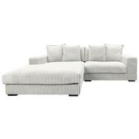 Ecksofa Funny - Schwarz/Weiß, Design, Textil (195/285cm) - MID.YOU