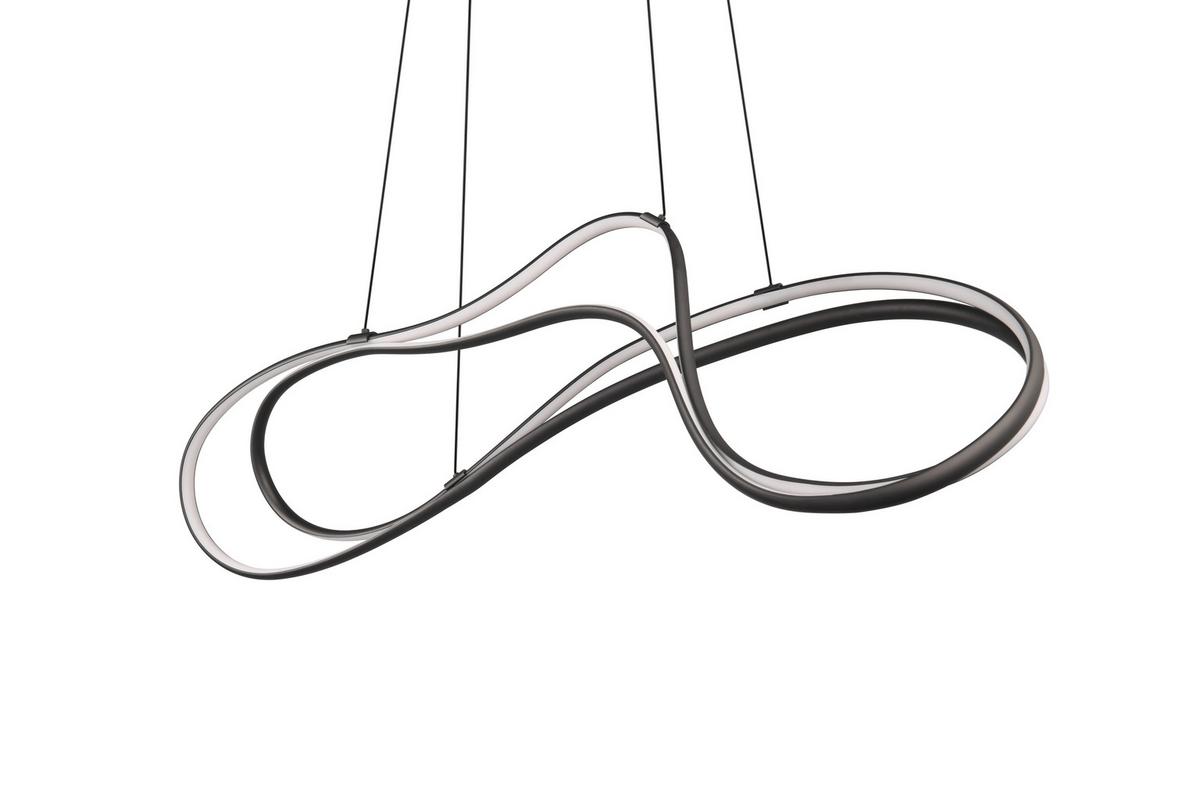 Led-hängeleuchte 344310132  Nala - Schwarz, Design, Metall (113/24/150cm) - Trio Leuchten