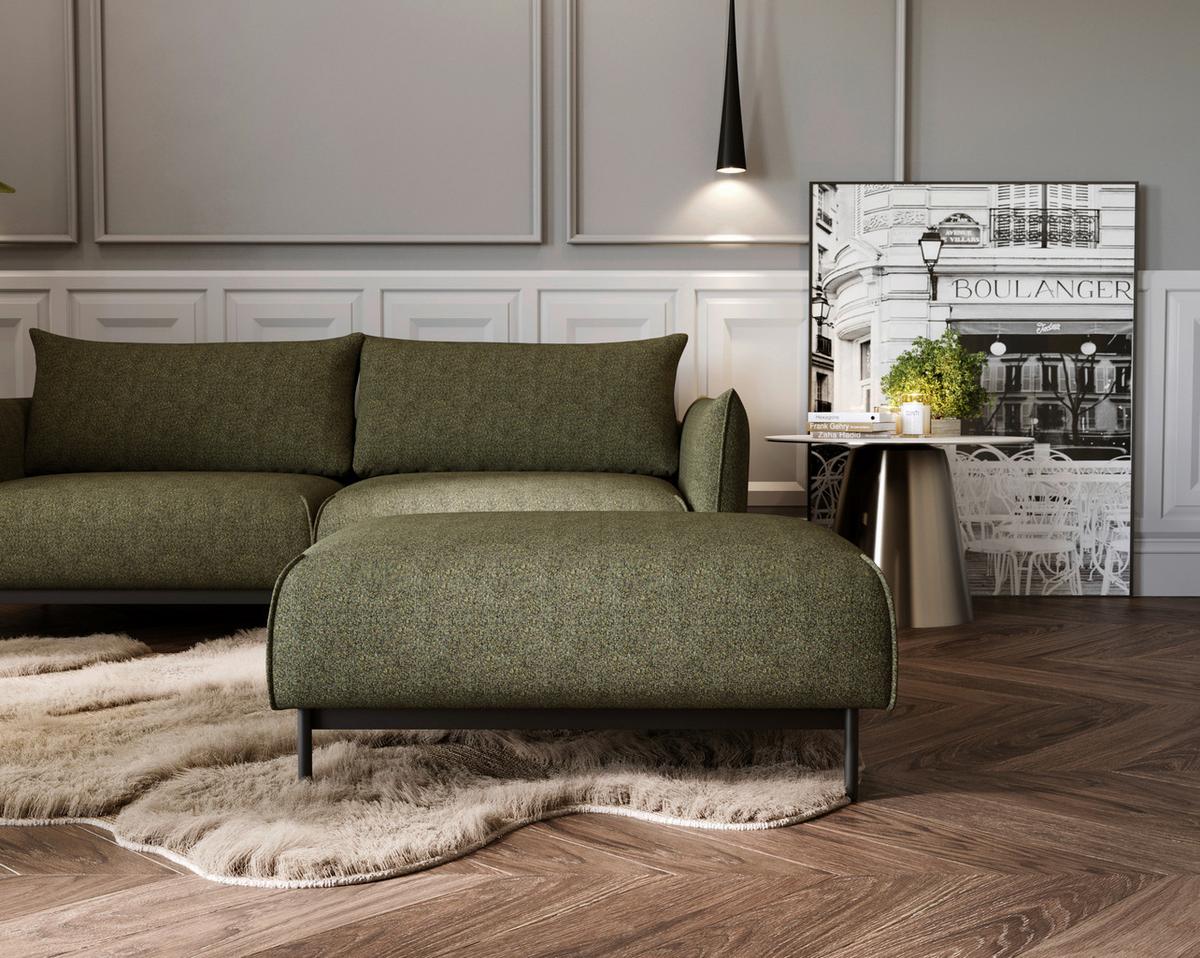 Bueno Grün B: 100 Cm - Schwarz/Grün, Design, Textil (100/42/97cm) - Livetastic