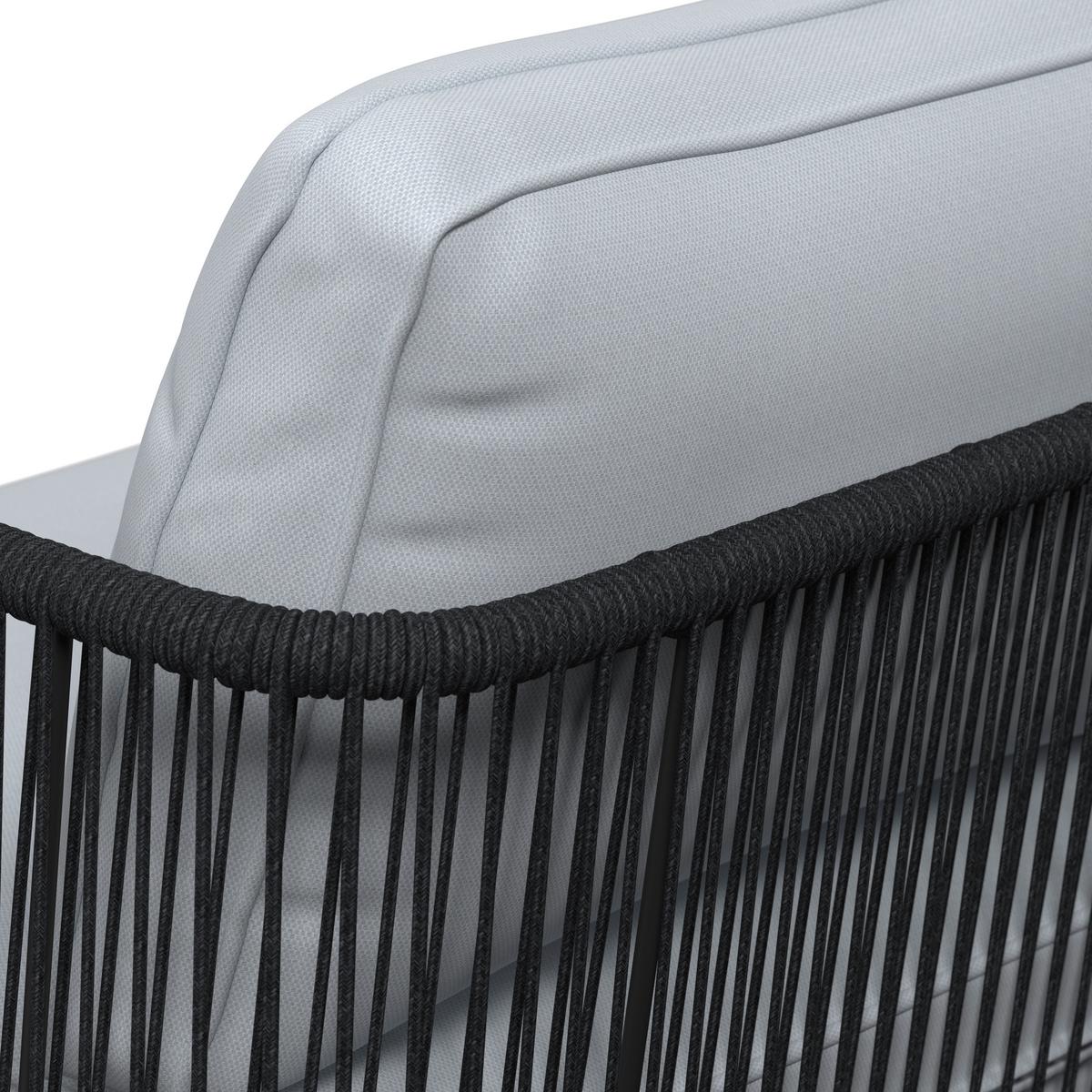 Loungegarnitur Montana - Schwarz, MODERN, Holz/Kunststoff - Beldano