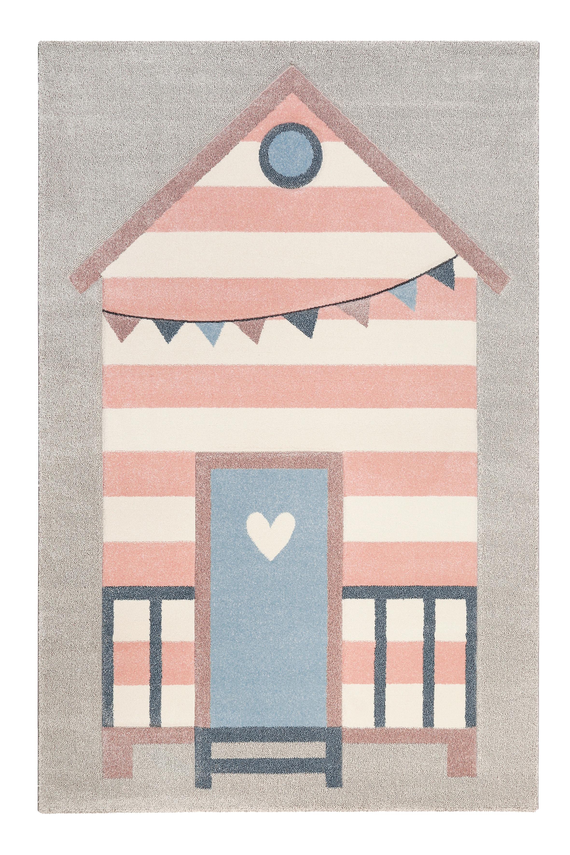Kinderteppich Sea Castle - Hellgrau/Rosa, Trend, Textil (200/290cm) - Esprit
