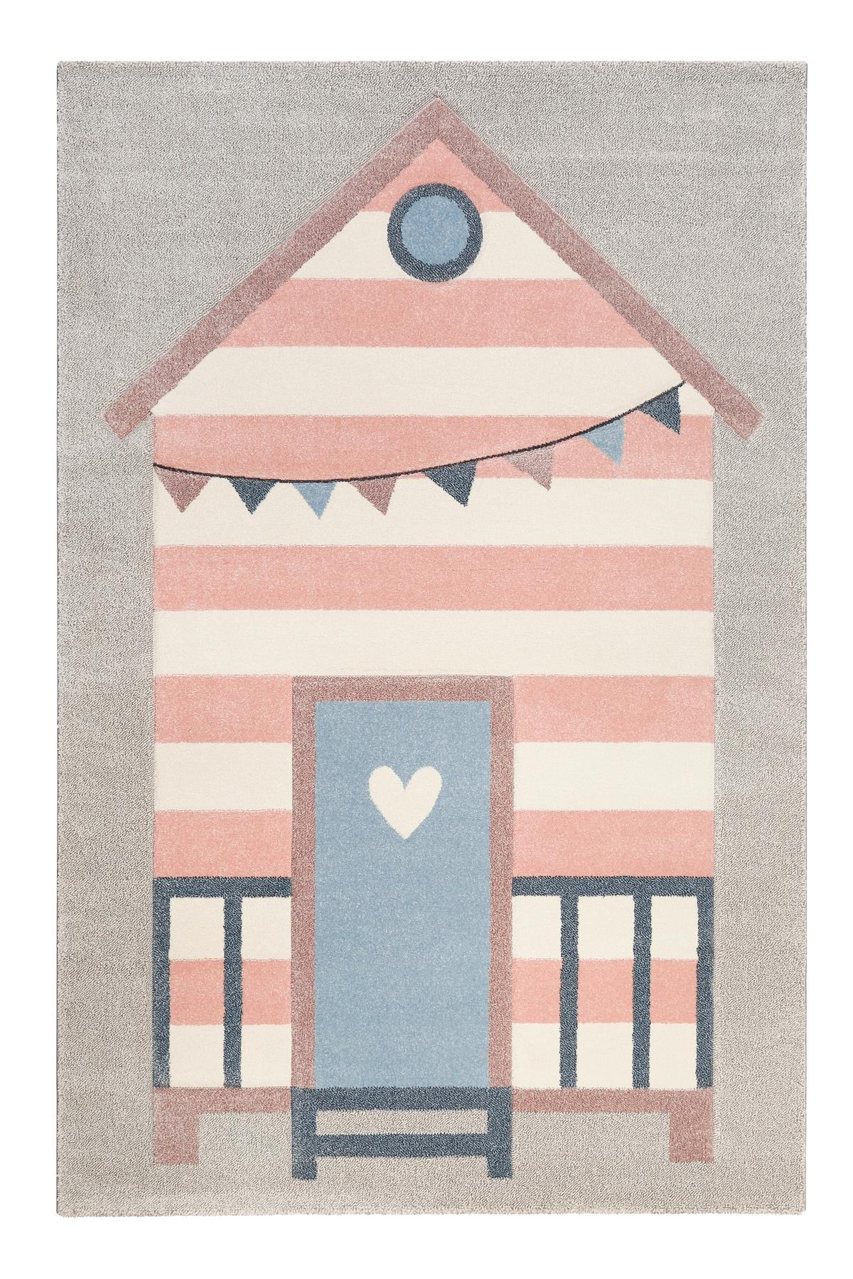 Kinderteppich Sea Castle - Hellgrau/Rosa, Trend, Textil (120/170cm) - Esprit