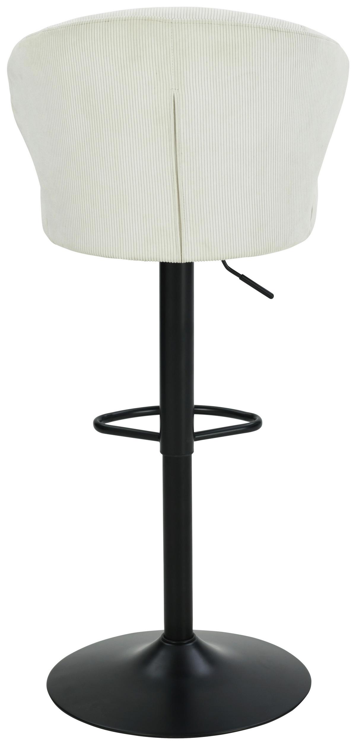 BAROVÁ ŽIDLE JANA CORD - černá/béžová, Moderní, kov/dřevo (54/110,5/93,5/56cm) - Based