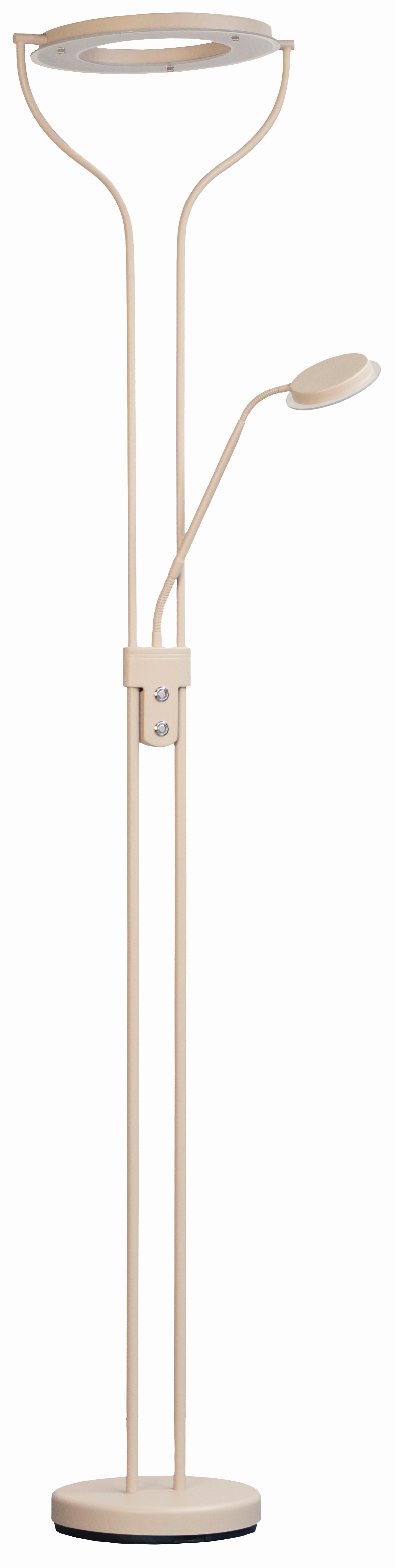 LED-Stehleuchte Davos Sandfarben B: 47 cm - Sandfarben, Design, Metall (36/47/180cm) - Fischer & Honsel