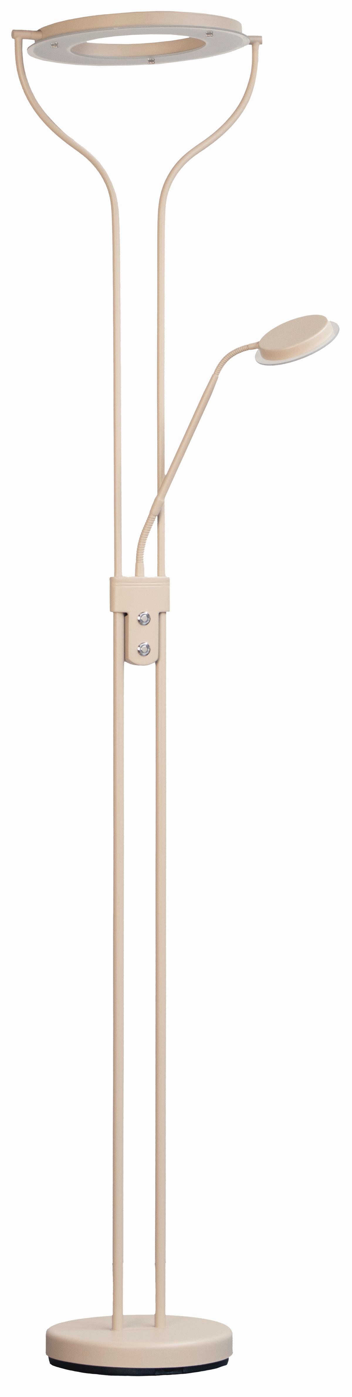 LED-Stehleuchte Davos Sandfarben B: 47 cm - Sandfarben, Design, Metall (36/47/180cm) - Fischer & Honsel