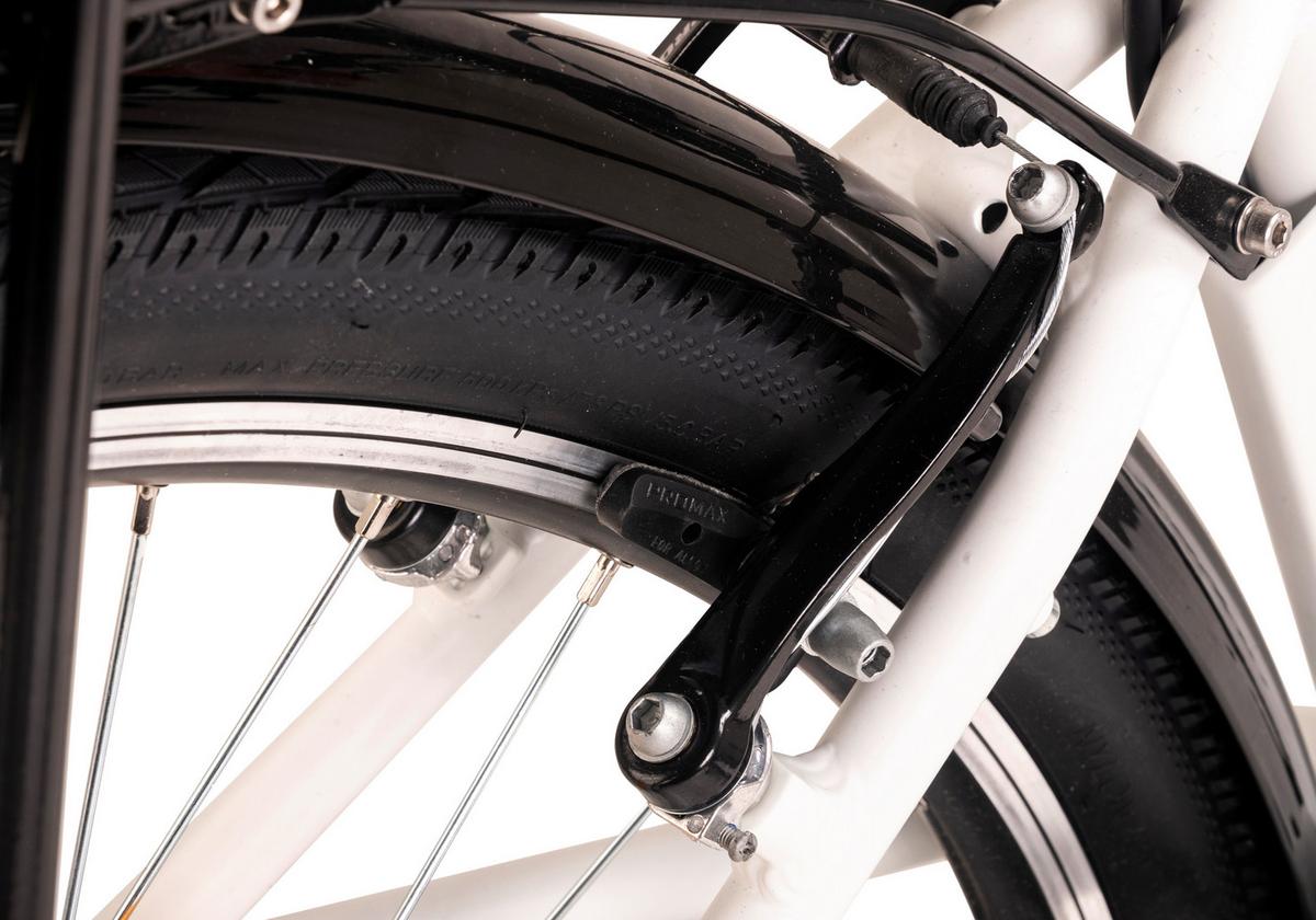 Elektrofahrrad Hollandia Zagon Weiss - Weiß, Basics, Metall (21/116/188cm) - KS Cycling