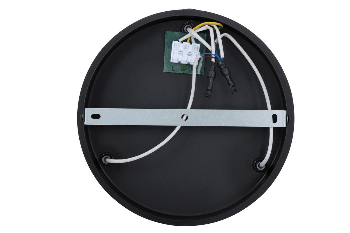 Deckenleuchte Whit - Schwarz/Weiß, MODERN, Glas/Metall (34,5/41,5cm)