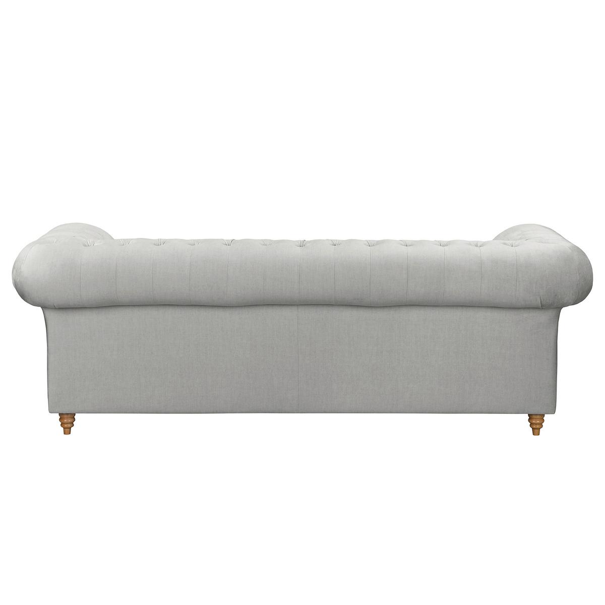 Schlafsofa Laura Hellgrau, B: 218cm - Hellgrau/Braun, Design, Textil (218/74/91cm) - P & B