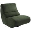 Sessel Lucera Waldgrün 360° drehbar, B: 74 cm - Waldgrün/Schwarz, Design, Textil (74/85/105cm) - Livetastic