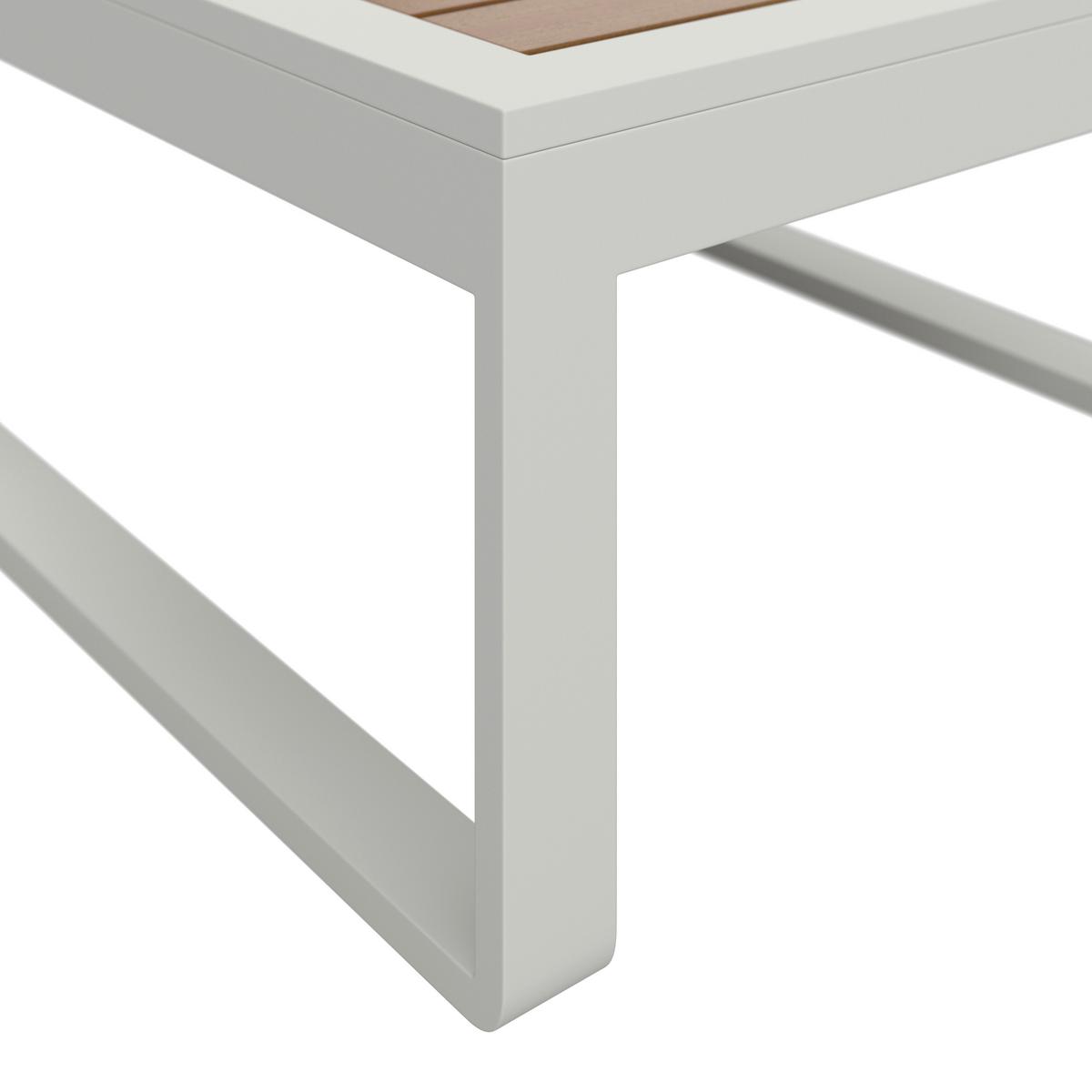 TERASOVÁ SEDACÍ SOUPRAVA MARIJANA - barvy teak/krémová, Moderní, kov/textil (235/68/73cm) - Bessagi Garden
