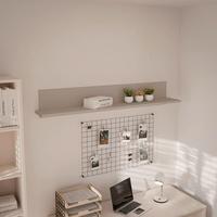 NÁSTĚNNÁ POLICE ALICE SPRINGS - šedohnědá, Moderní, kompozitní dřevo (154/25,6/21,2cm)