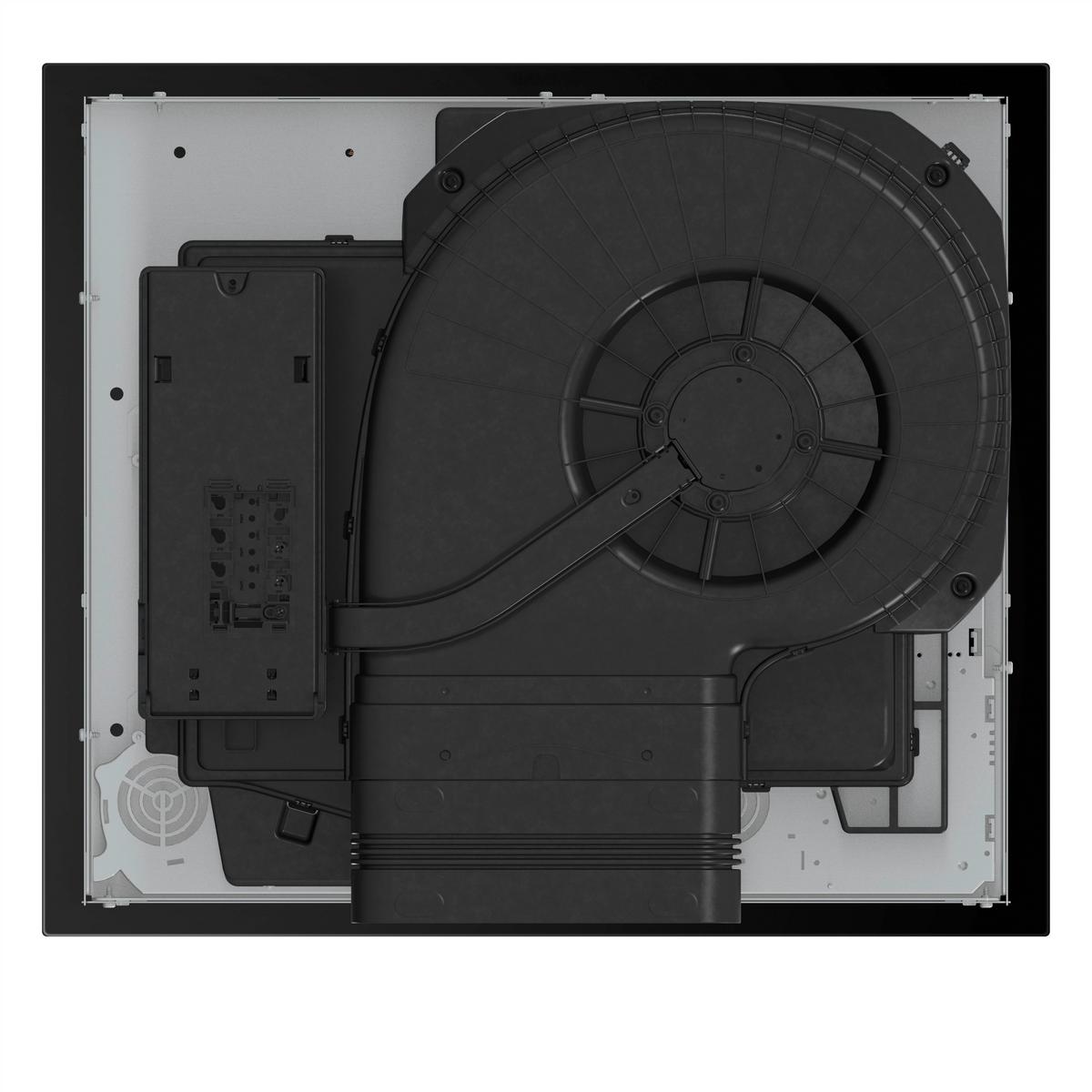 Kochfeld-dunstabzug-kombi Geh6432bscwf - Schwarz Hochglanz, MODERN, Glas (60/23,3/52cm) - Gorenje