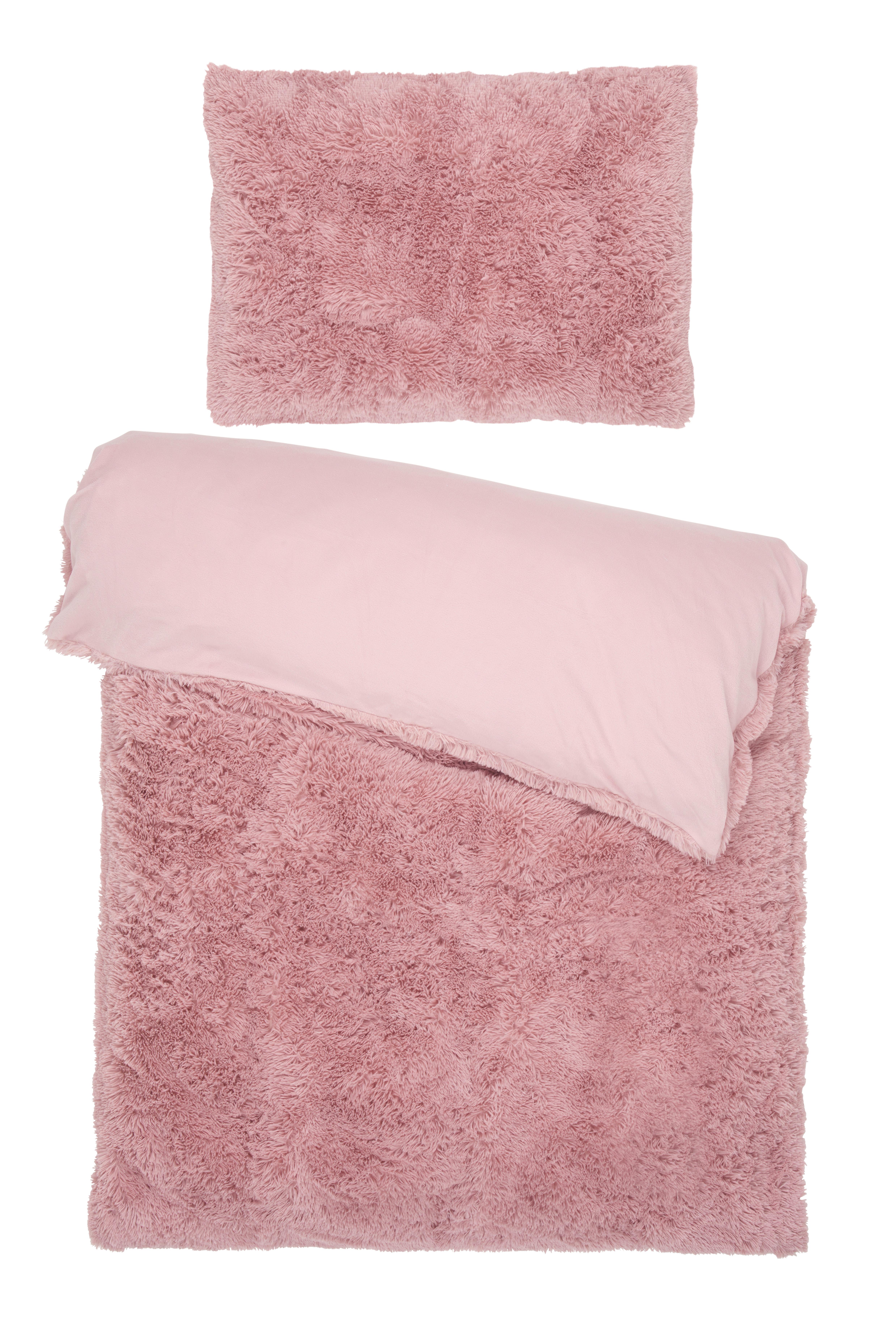 Povlečení Fluffy Wende, 70/90 140/200cm - růžová, textil (140/200cm) - Modern Living