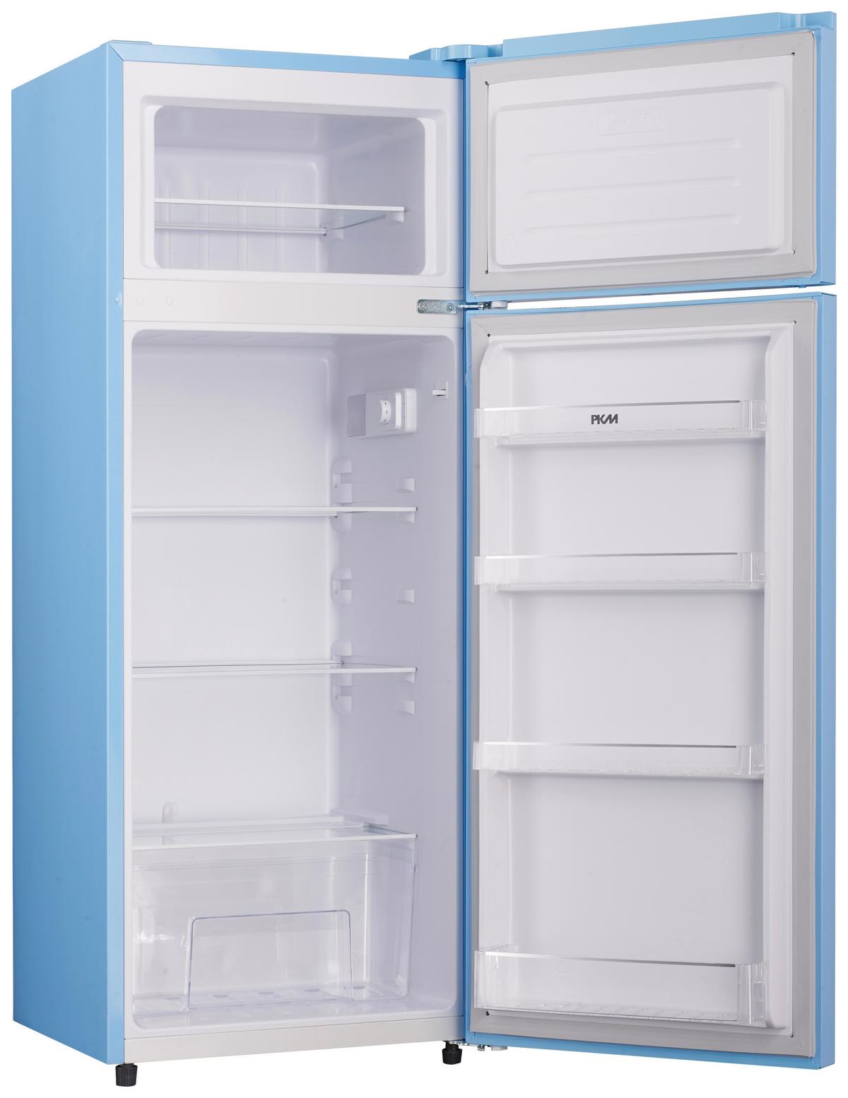 Kühl-gefrier-kombination Gk210-2 Lb - Hellblau, Trend, Kunststoff/Metall (54/143/54,5cm) - PKM