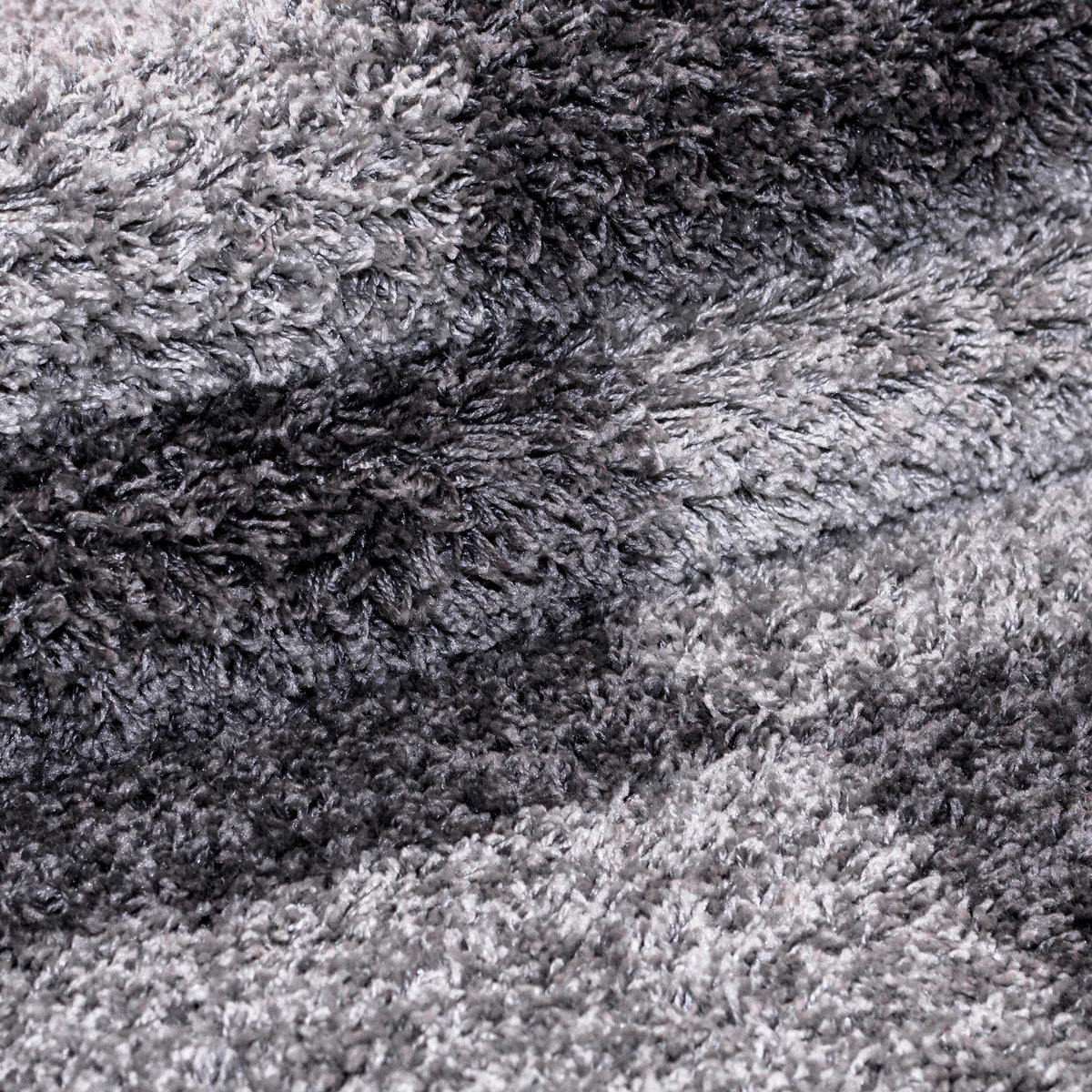 Hochflor Teppich Grau Gala 60x110 cm - Grau, Design, Textil (60/110cm)