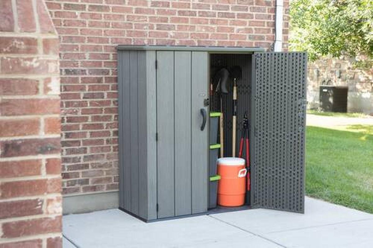 Werkzeugschrank 136x172x70 Cm Kunststoff - Naturfarben/Grau, Basics, Kunststoff (136/172/70cm)