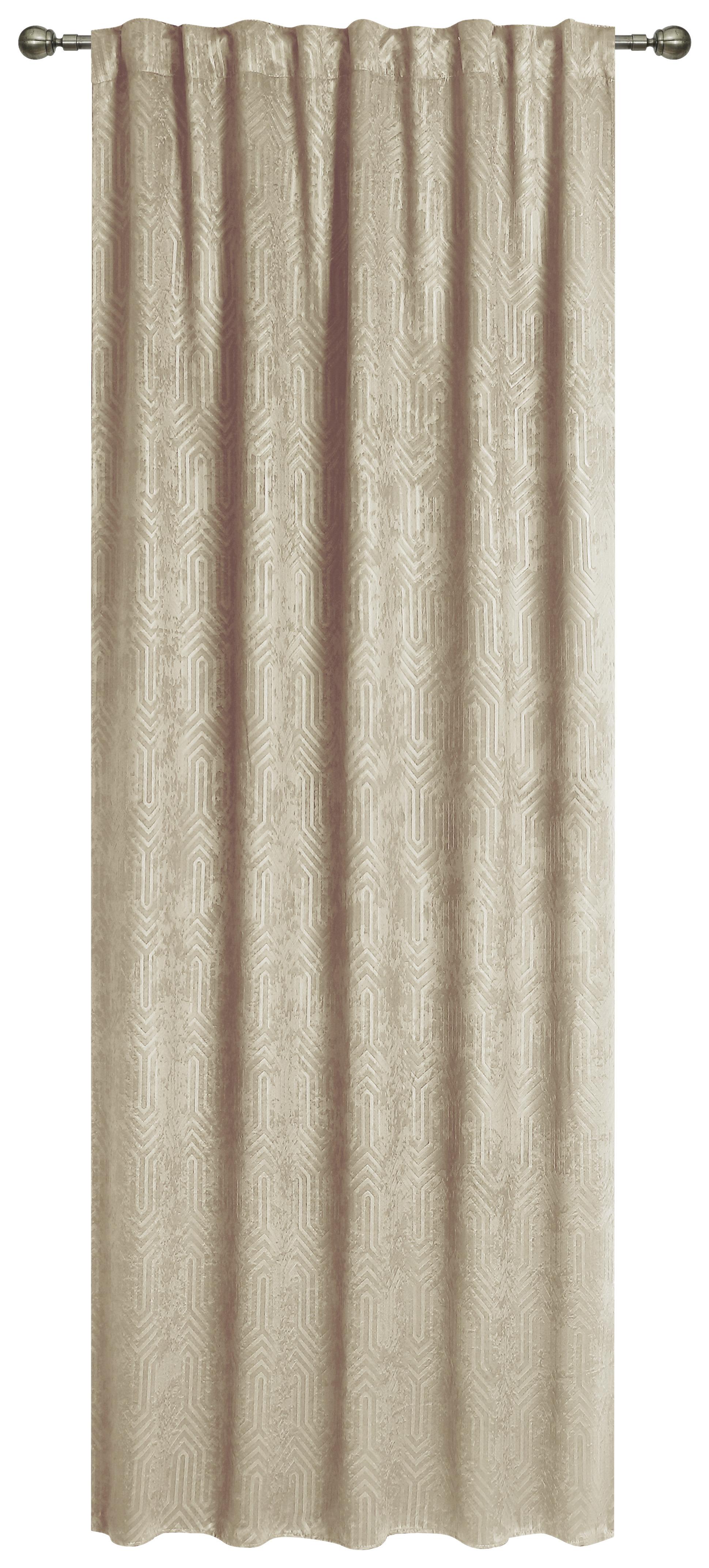 Vorhang Mit Schlaufen Und Band Bianca 140x175 Cm Beige - Beige, ROMANTIK / LANDHAUS, Textil (140/175cm) - James Wood