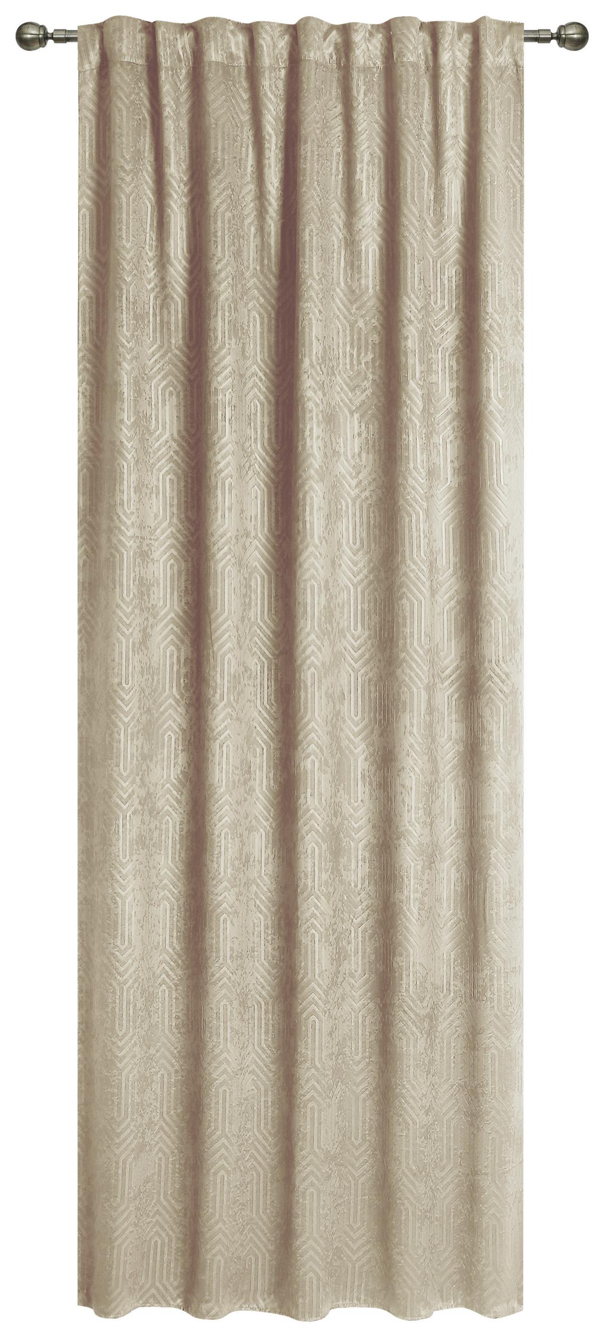 Készfüggöny Bianca - bézs, Romantik / Landhaus, textil (140/175cm) - James Wood