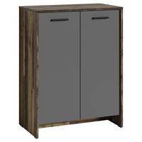 Schuhschrank Ben Alteiche Dekor/Anthrazit B: 63 cm - Alteiche/Anthrazit, MODERN, Holzwerkstoff (63/83/35cm) - MID.YOU