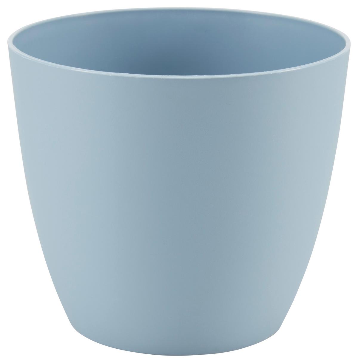 Blumentopf Blumentopf - Taupe/Blau, Basics, Kunststoff (13/13/11,5cm)