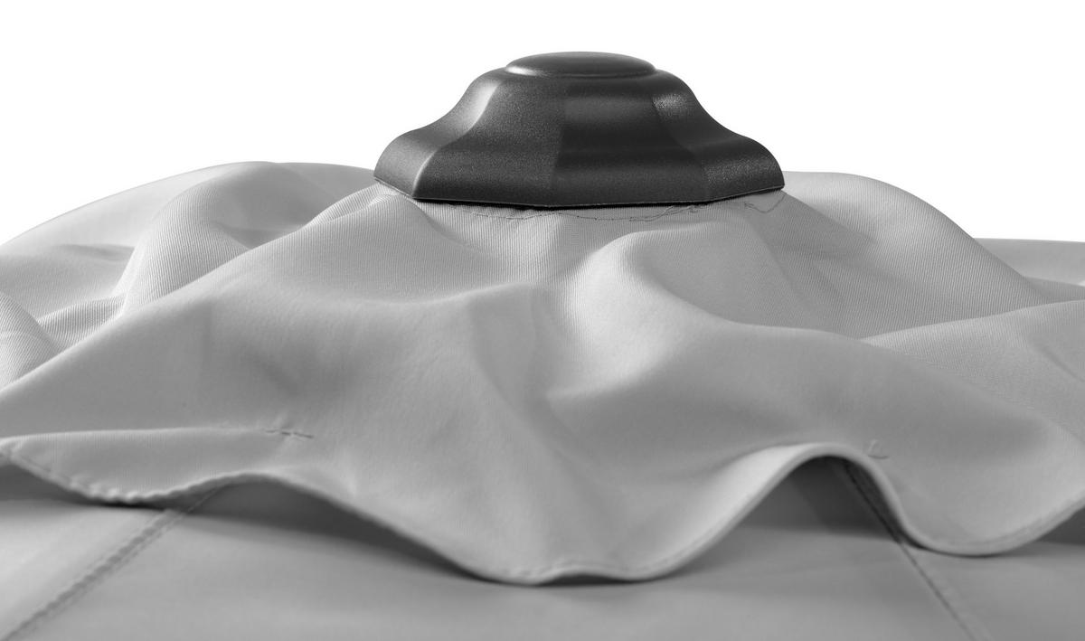 Sonnenschirm Orlando BxHxT: 270x250x270 cm Silbergrau - Anthrazit/Silberfarben, Basics, Textil/Metall (270/250/270cm) - Schneider