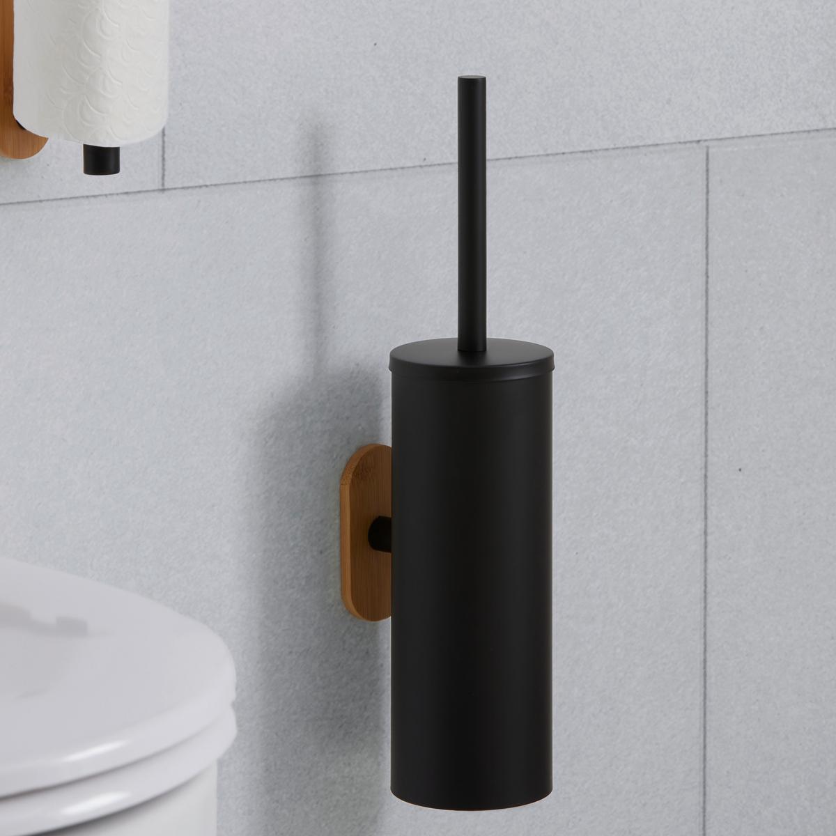 WC - sada OREA BAMBOO - SB - - čierna, Modern, kov/plast (9/39,5/13cm) - Mömax