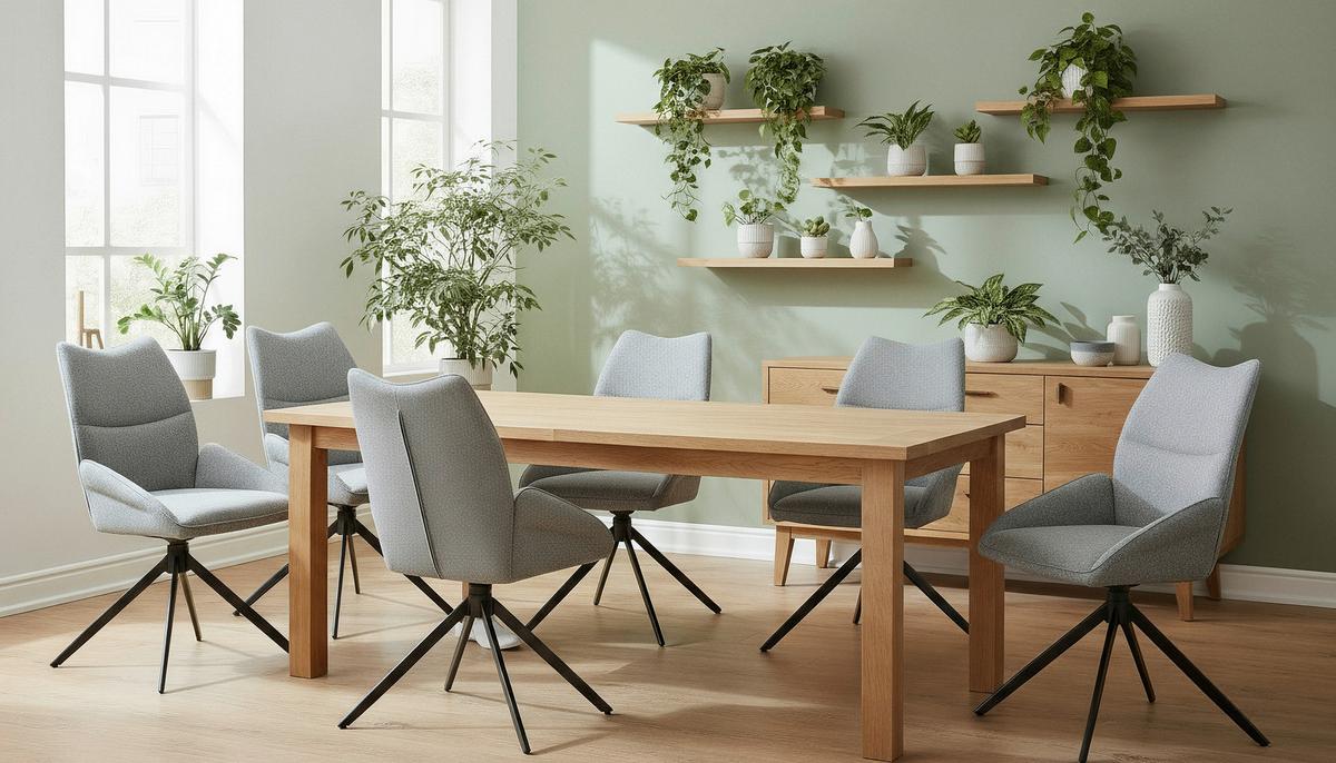 Armlehnstuhl Elina Leinenoptik Hellgrau B: 51 Cm - Hellgrau/Schwarz, Trend, Textil/Metall (51/90/62cm)