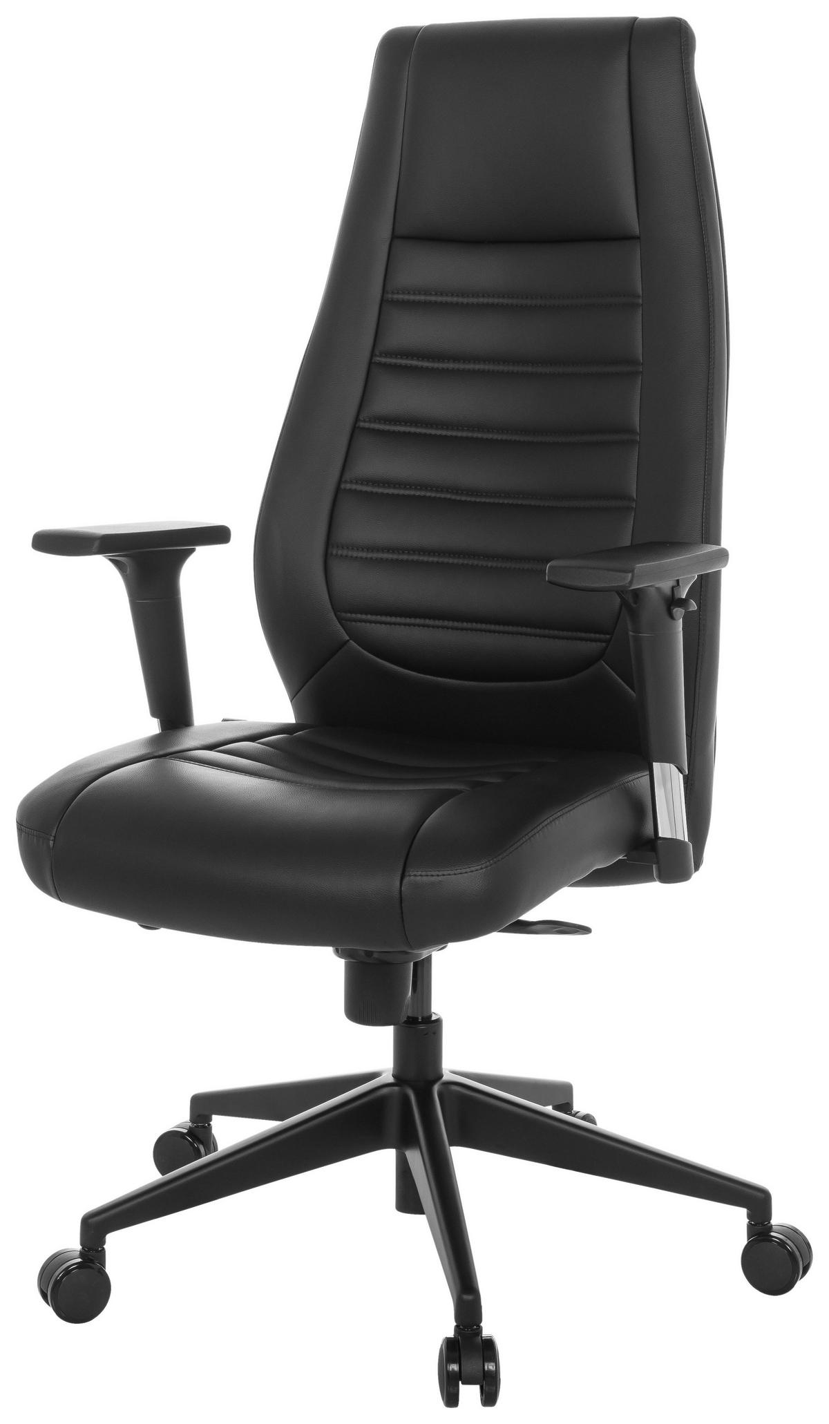 Drehstuhl Vitoro B - Schwarz, Basics, Kunststoff/Textil (67/119-129/76cm) - MID.YOU