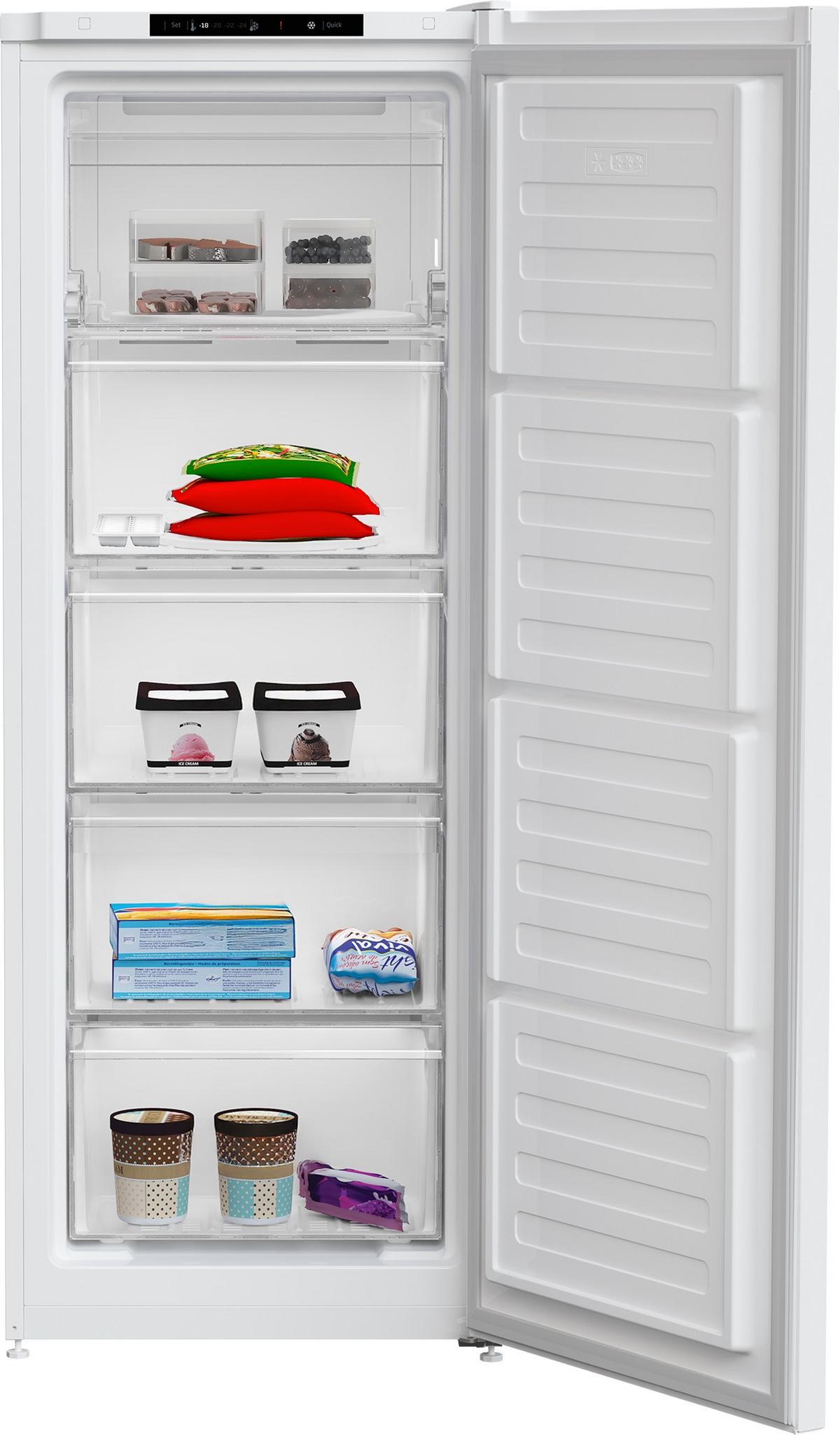 Gefrierschrank B3RFNE274W Nutzinhalt ca. 177 L, EEKL: E - Weiß, Basics (54/145,7/57,5cm) - Beko