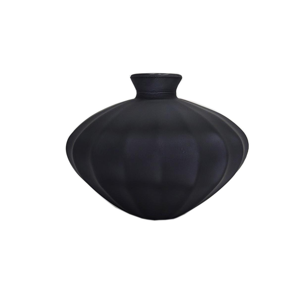 Váza ETNICO - tmavosivá, Modern, sklo (19/15cm) - Mömax