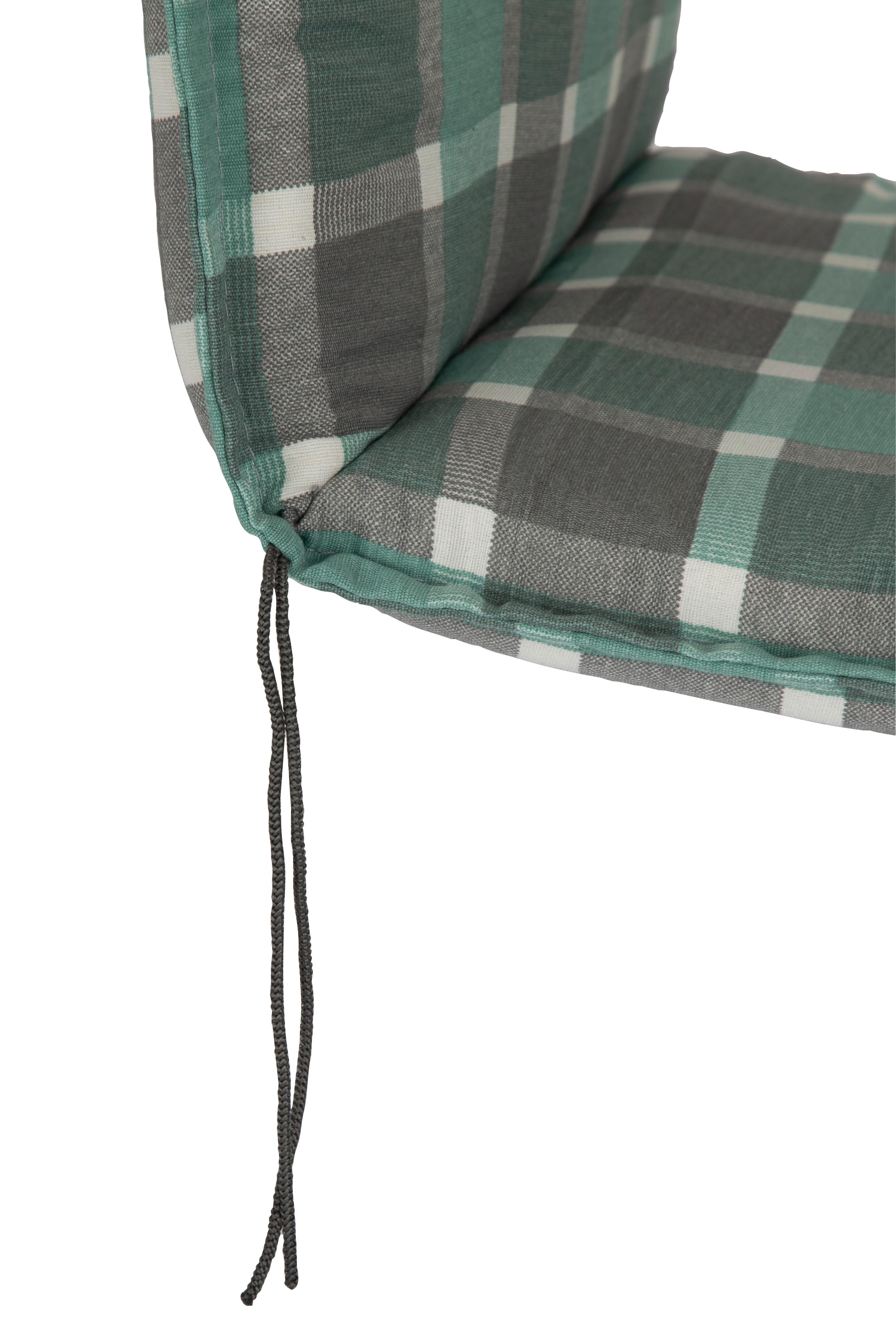 Auflage Für Liege Büsum 193x60x6 Cm Grau / Türkis - Türkis/Grau, Basics, Textil (193/60/6cm)
