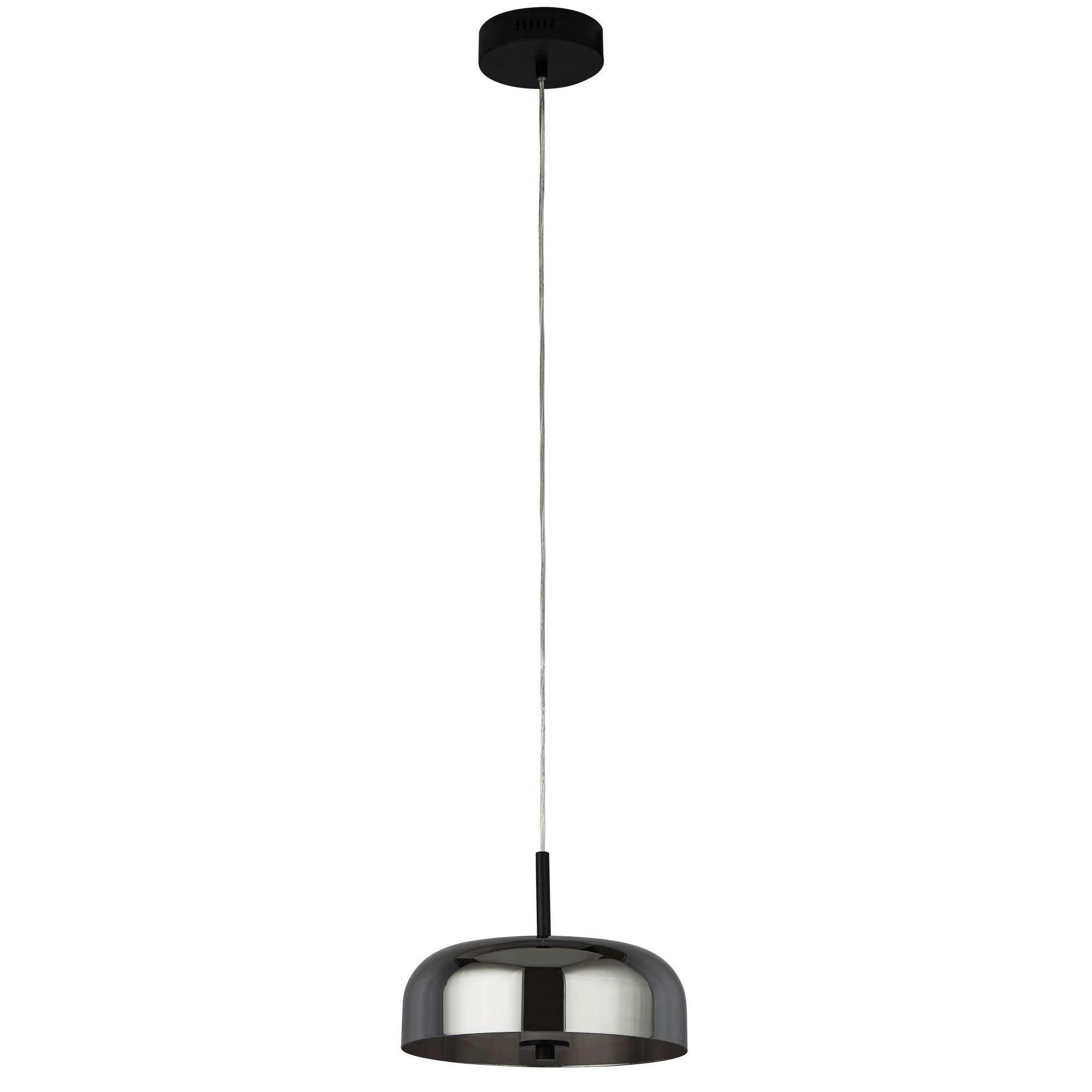 LED-Pendelleuchte 59803-1sm - Schwarz, Basics, Glas/Metall (30/21cm)
