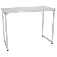 Schreibtisch Workspace I Weiß - Weiß, Basics, Holzwerkstoff/Metall (120/50/74cm) - MID.YOU