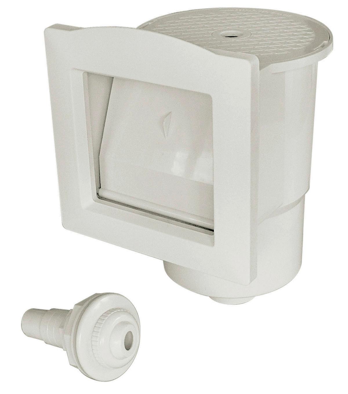 Skimmerset One Korb Herausnehmbar - Weiß, Basics, Kunststoff (20,5/32/24cm)